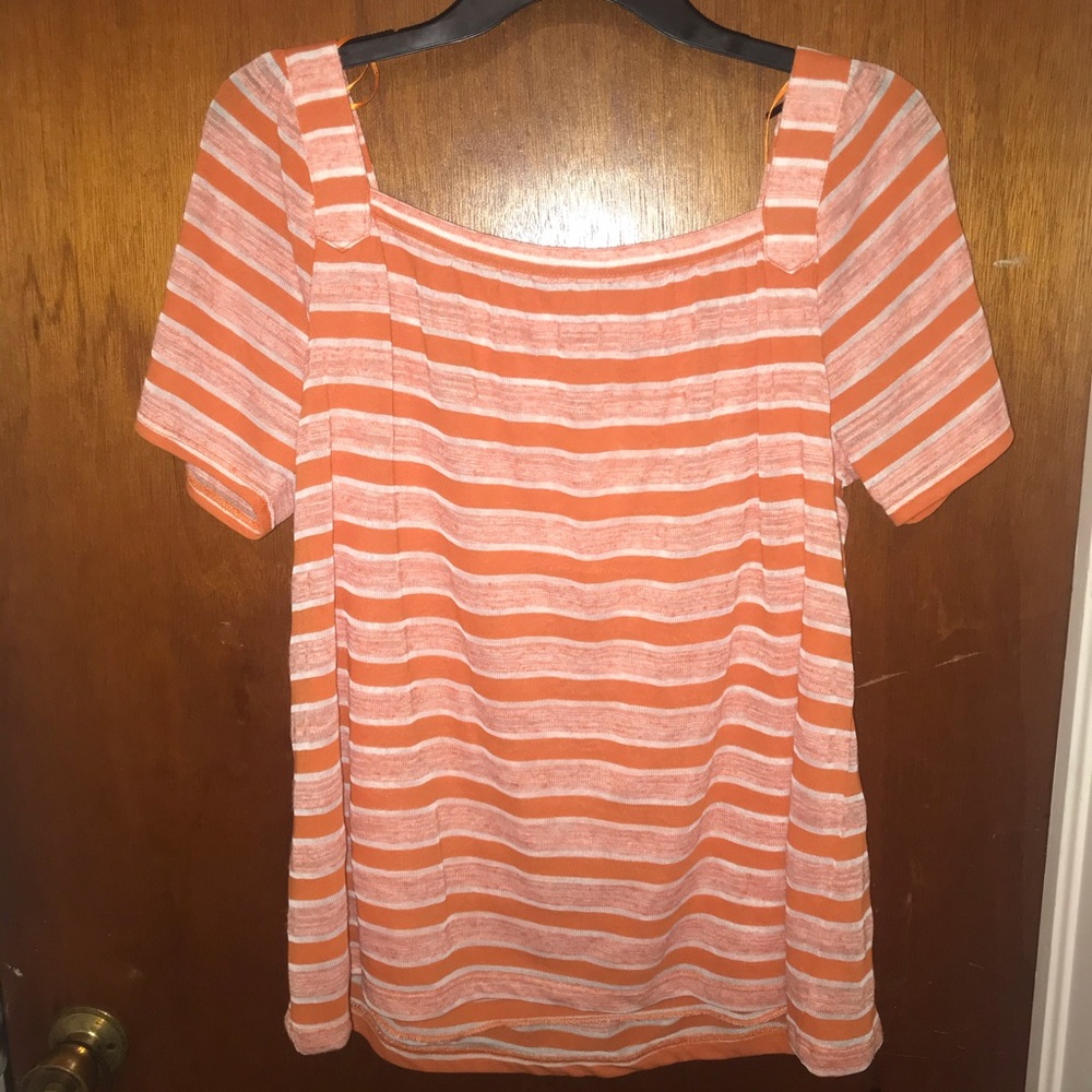 NWT Studio JPR orange short sleeve shirt
